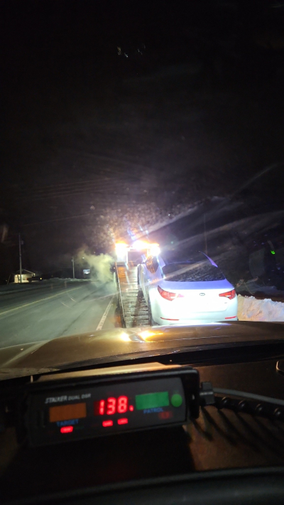 P&eacute;ninsule acadienne : un automobiliste &eacute;pingl&eacute; &agrave; haute vitesse